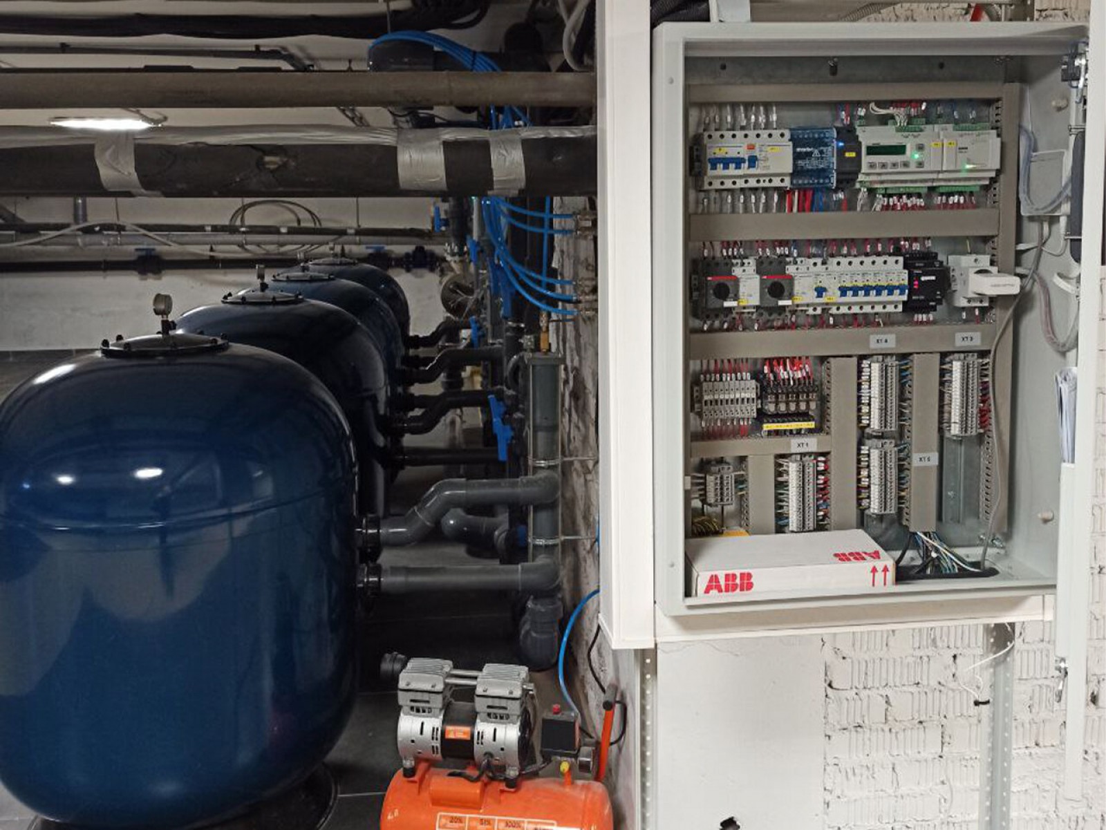 Автоматическая система управления детского бассейна в фитнес-центре