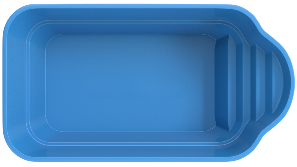 Композитный бассейн "Gamma" 600 х 300 х 165  см  глубиной 165 см, прямоугольник морозоустойчивый