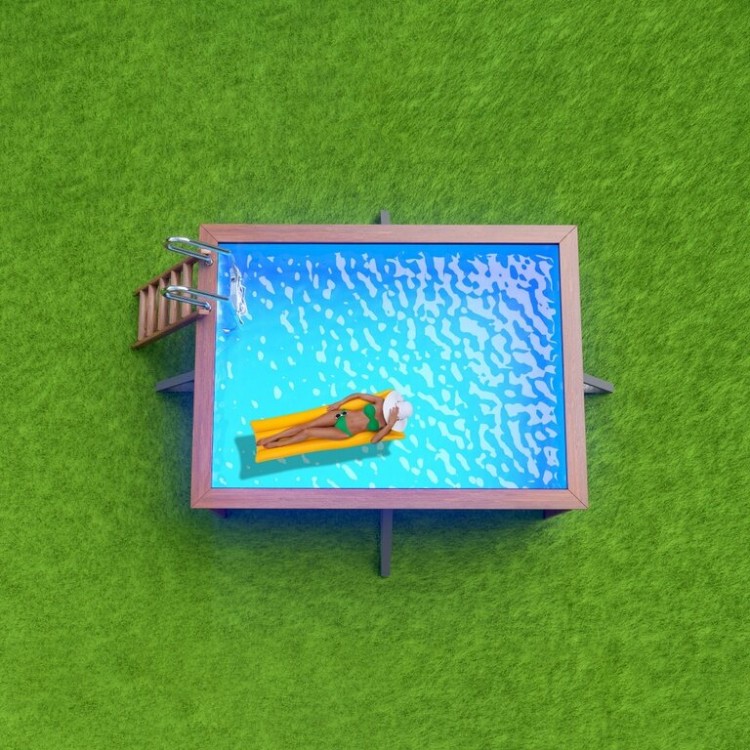 Деревянный сборный бассейн "Кая" 370 х 250 х 115 см от Кристалл глубиной 115 см, прямоугольник морозоустойчивый