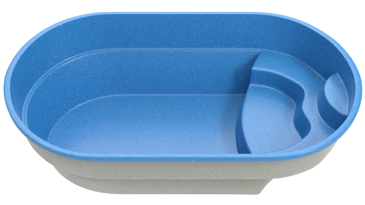 Композитный бассейн "Legato" 520 х 280 х 140  см  глубиной 140 см, овал морозоустойчивый