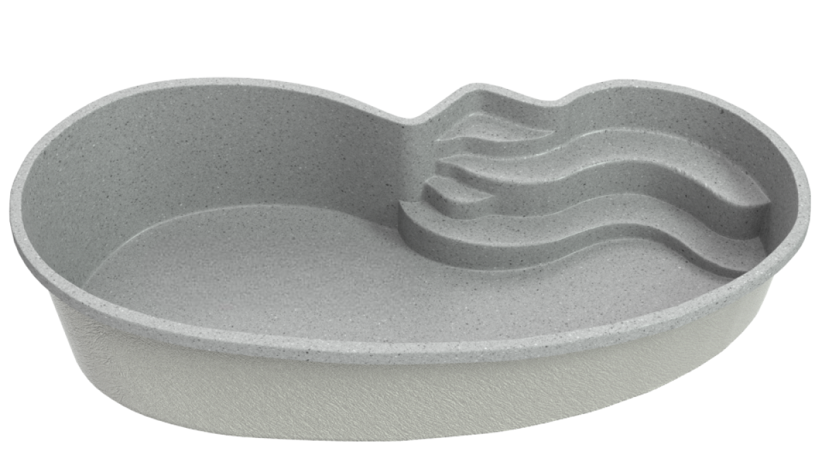 Композитный бассейн "Relax" 750 х 350  см  глубиной 100х162 см, овал морозоустойчивый