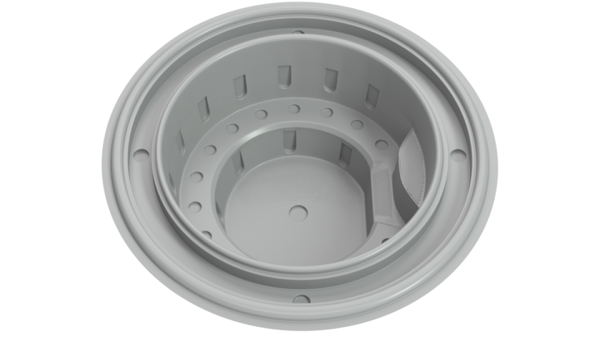 Композитный гидромассажный переливной SPA-бассейн "Rome" 300 х 300 х 120 см  глубиной 120 см, круглый морозоустойчивый