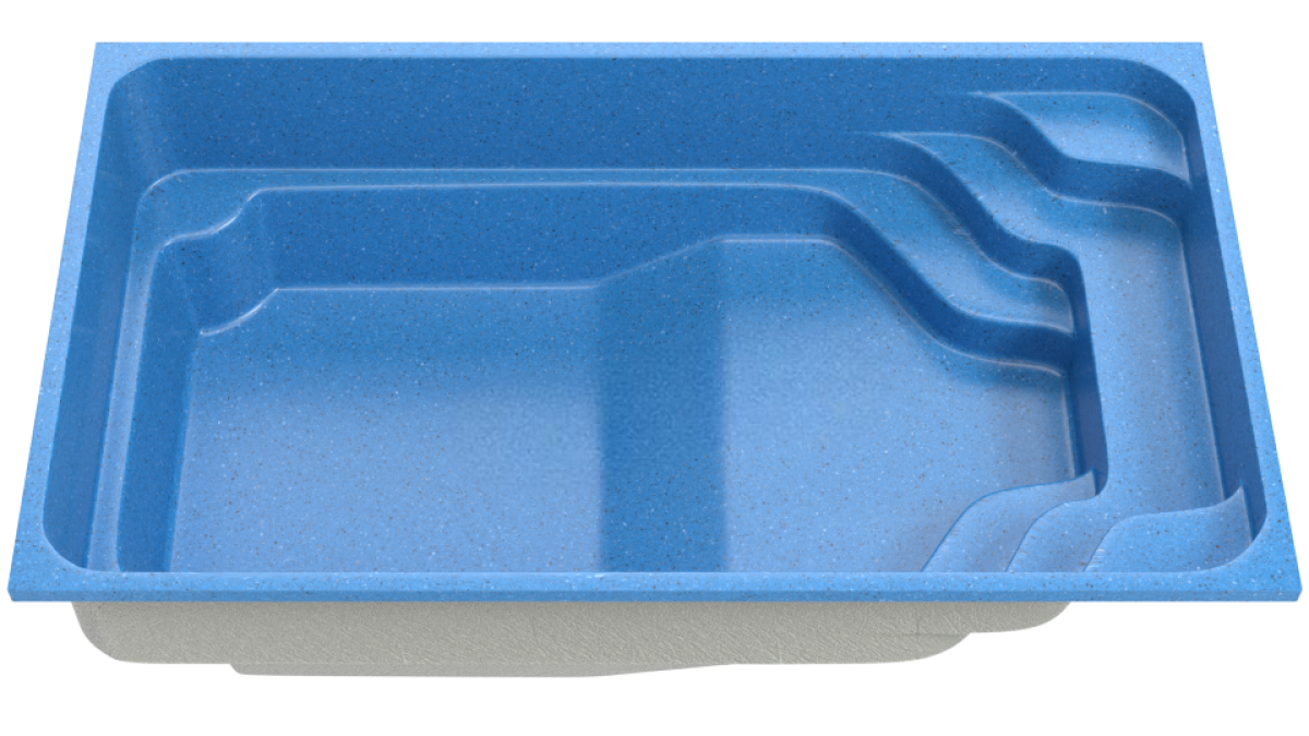 Композитный бассейн "Temp" 610 х 320 см глубиной 125 х 160 см, прямоугольник морозоустойчивый
