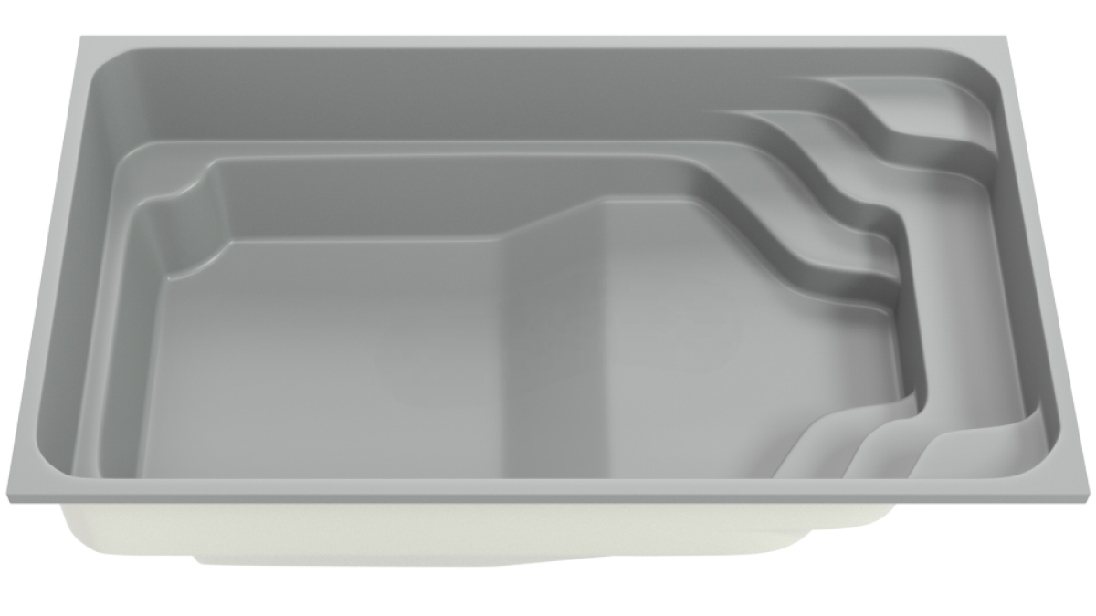 Композитный бассейн "Temp" 610 х 320 см глубиной 125 х 160 см, прямоугольник морозоустойчивый