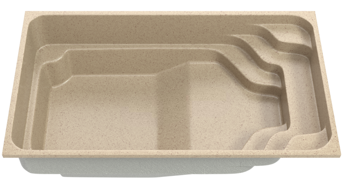 Композитный бассейн "Temp" 610 х 320 см глубиной 125 х 160 см, прямоугольник морозоустойчивый