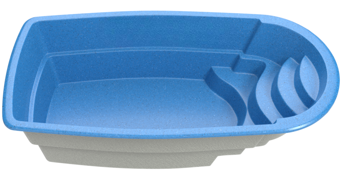 Композитный бассейн "Terciya" 650 х 325 х 155  см  глубиной 155 см, прямоугольник морозоустойчивый