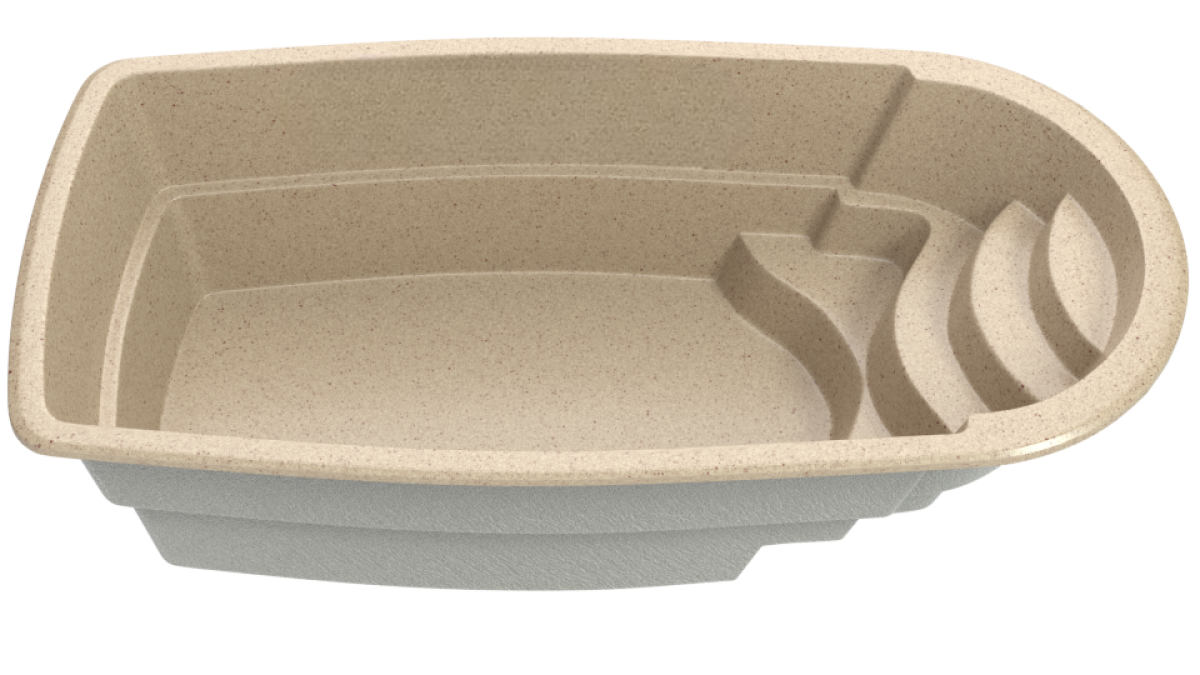 Композитный бассейн "Terciya" 650 х 325 х 155  см  глубиной 155 см, прямоугольник морозоустойчивый