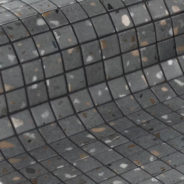 Стеклянная мозаичная смесь Ezarri Terrazzo Grey 25