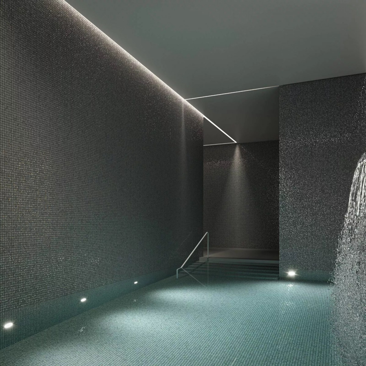 Стеклянная мозаичная смесь Ezarri Terrazzo Grey 25