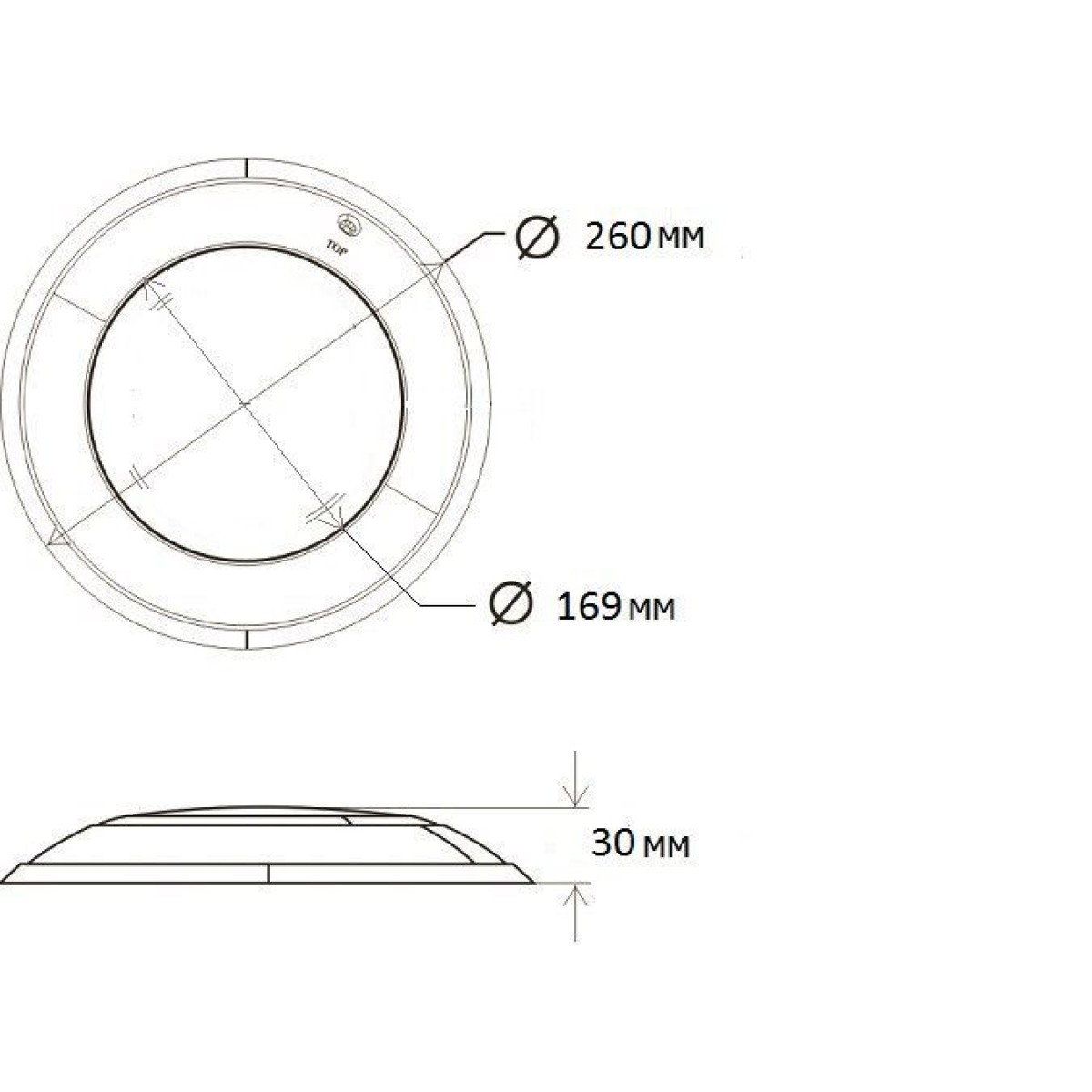 Прожектор светодиодный T201S 546LED 33 Вт RGB стальной (AISI-316) + закладная