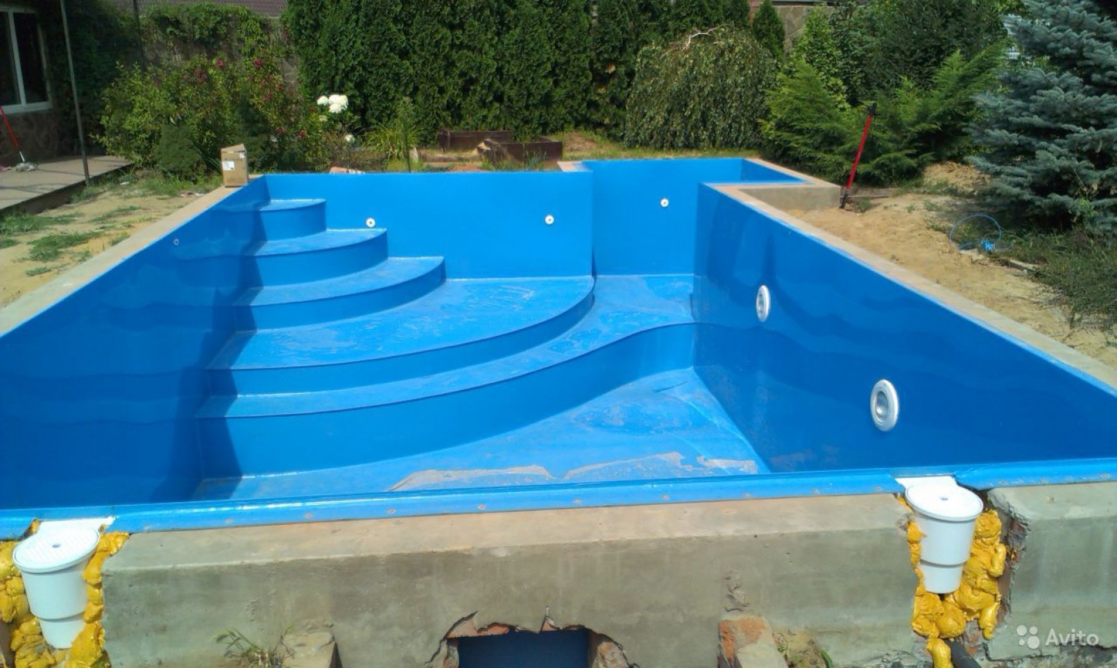 Строительство бассейнов из полипропилена